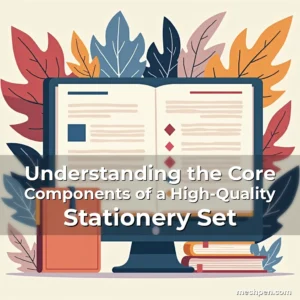 Artistic representation for Understanding the Core Components of a High-Quality Stationery Set